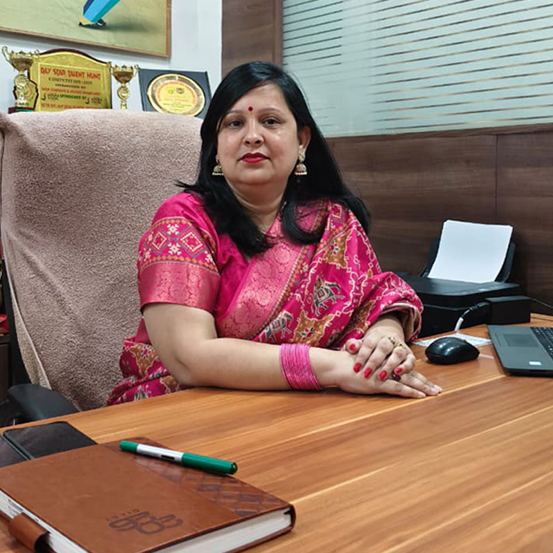 Mrs. Urvashi Pandey headmistress Fatehpur junior campus
